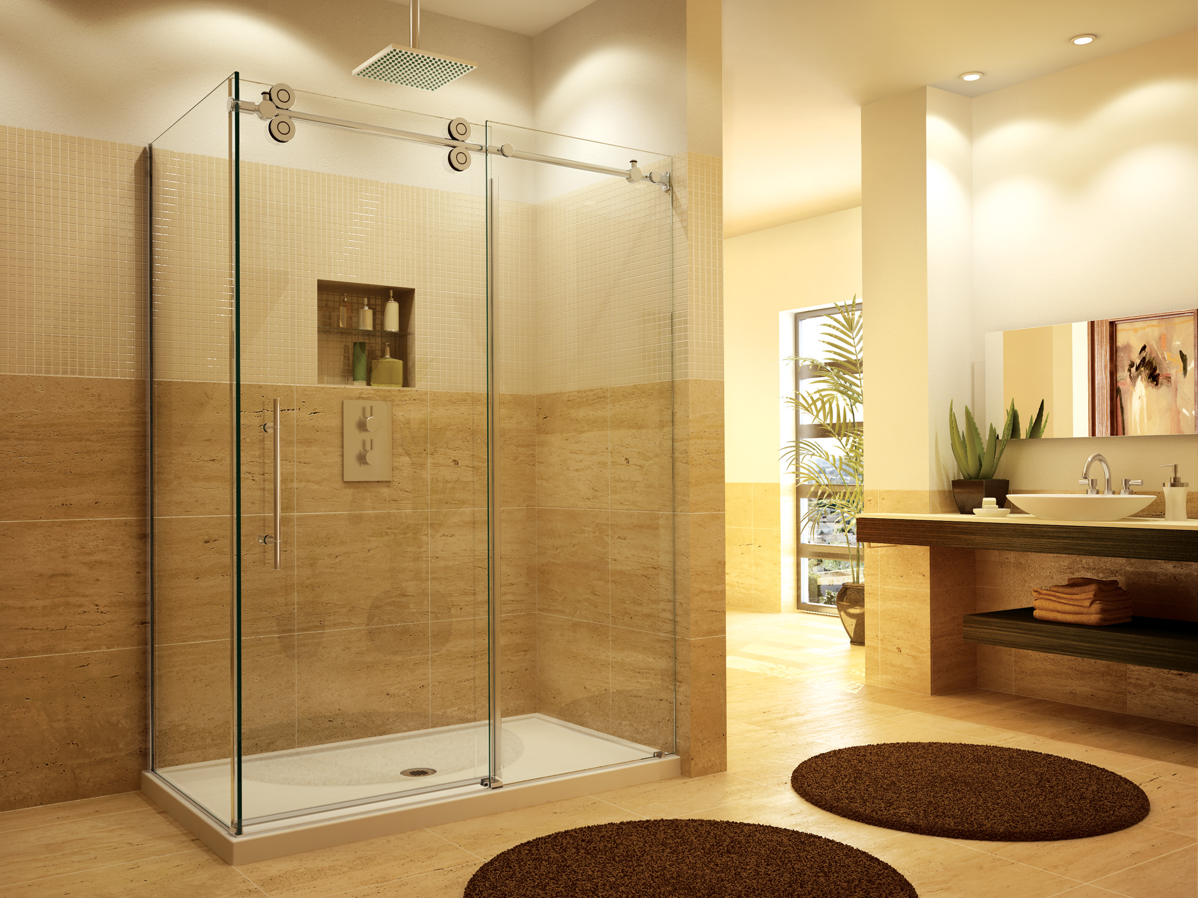 Frameless Glass Shower Door Installation