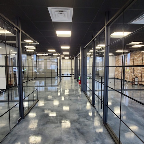 Clear Glass Partitions