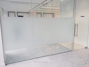 Frosted Glass Partitions